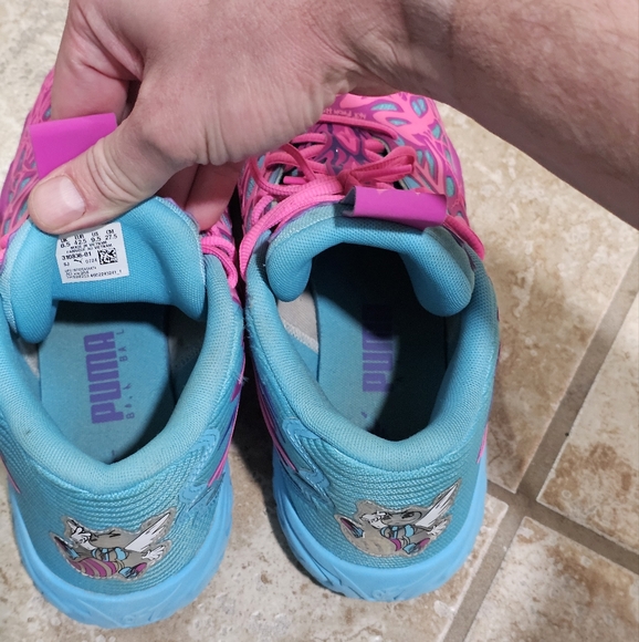 PUMA MB.04 LaMelo Ball Hornets Iridescent Poison Pink Deep Orchid Men’s 9.5 Rare - Picture 7 of 8